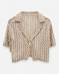 Waves Cropped Top