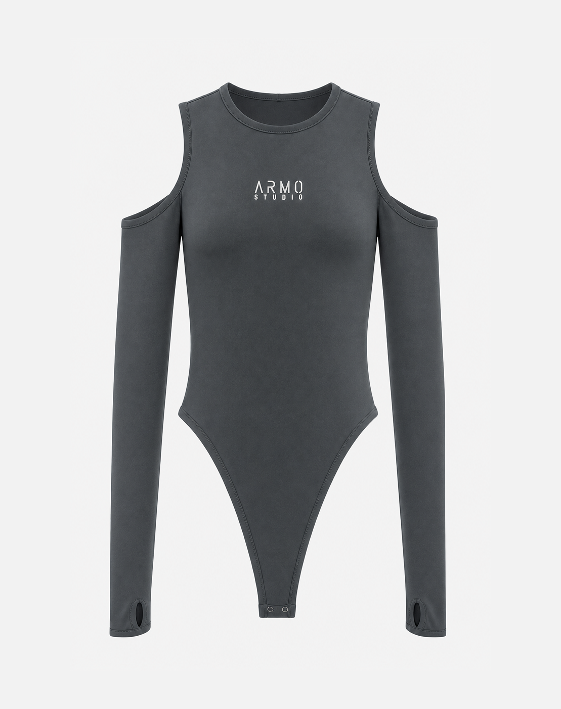 ARMO Cut-Out Bodysuit Gris Oscuro