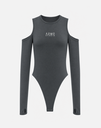 ARMO Cut-Out Bodysuit Gris Oscuro