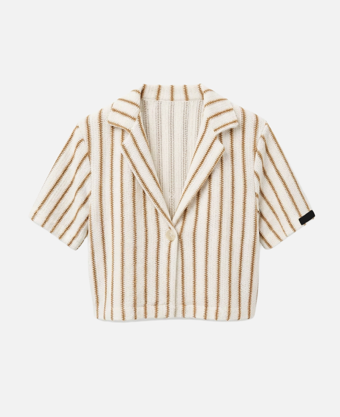 Stripes/Beige Cropped Top